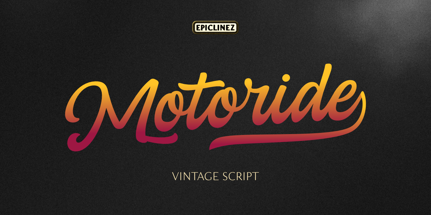 Example font Motoride #1